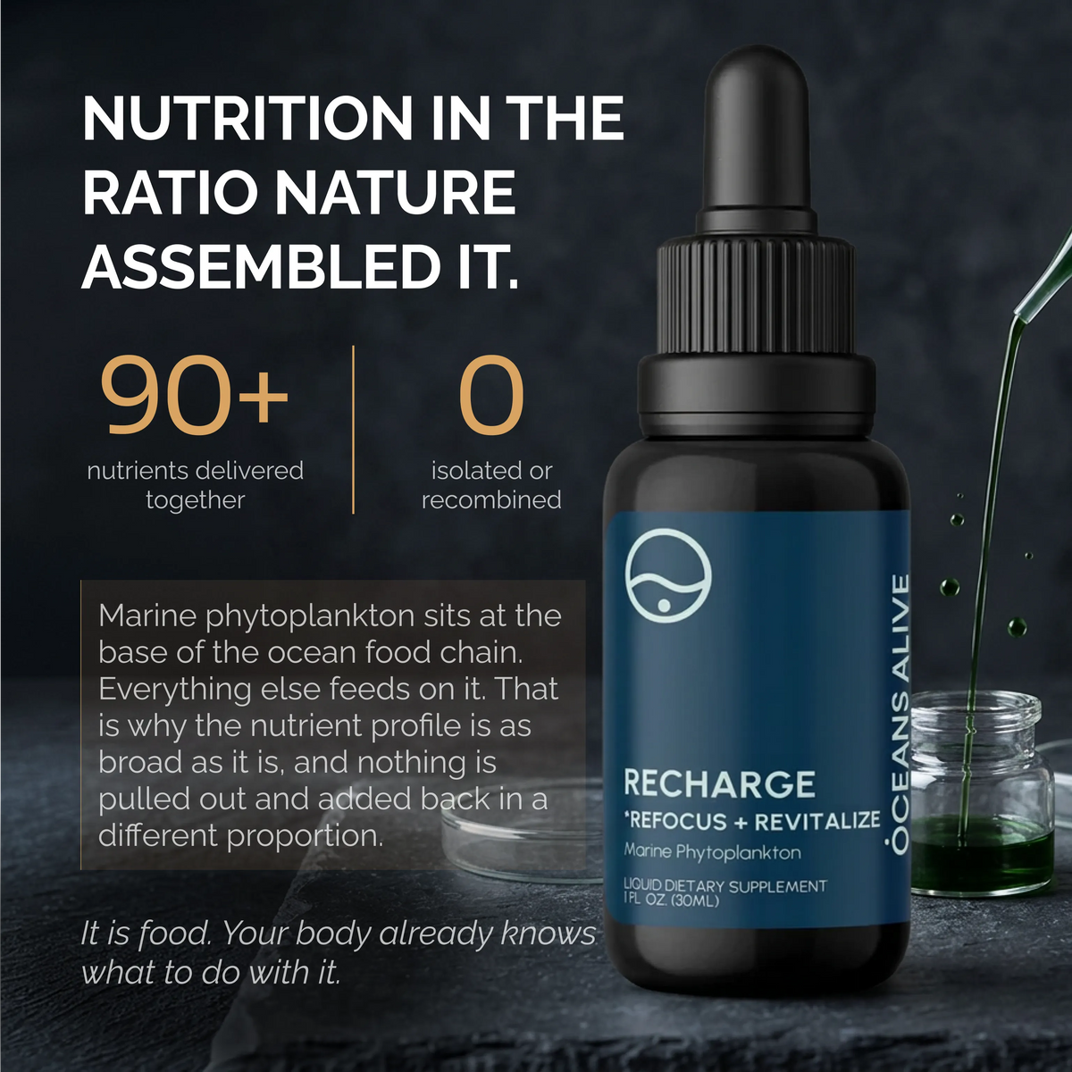 Oceans Alive® RECHARGE - formerly Raw Phytoplankton 🇺🇸